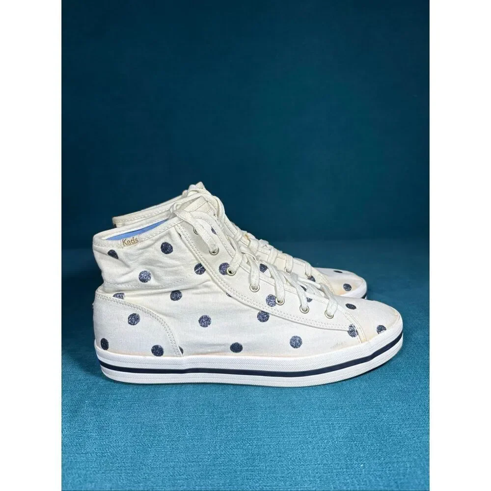 Kate Spade New York x Keds Champion High Top Polka Dot Sneakers Women’s Size 8.5